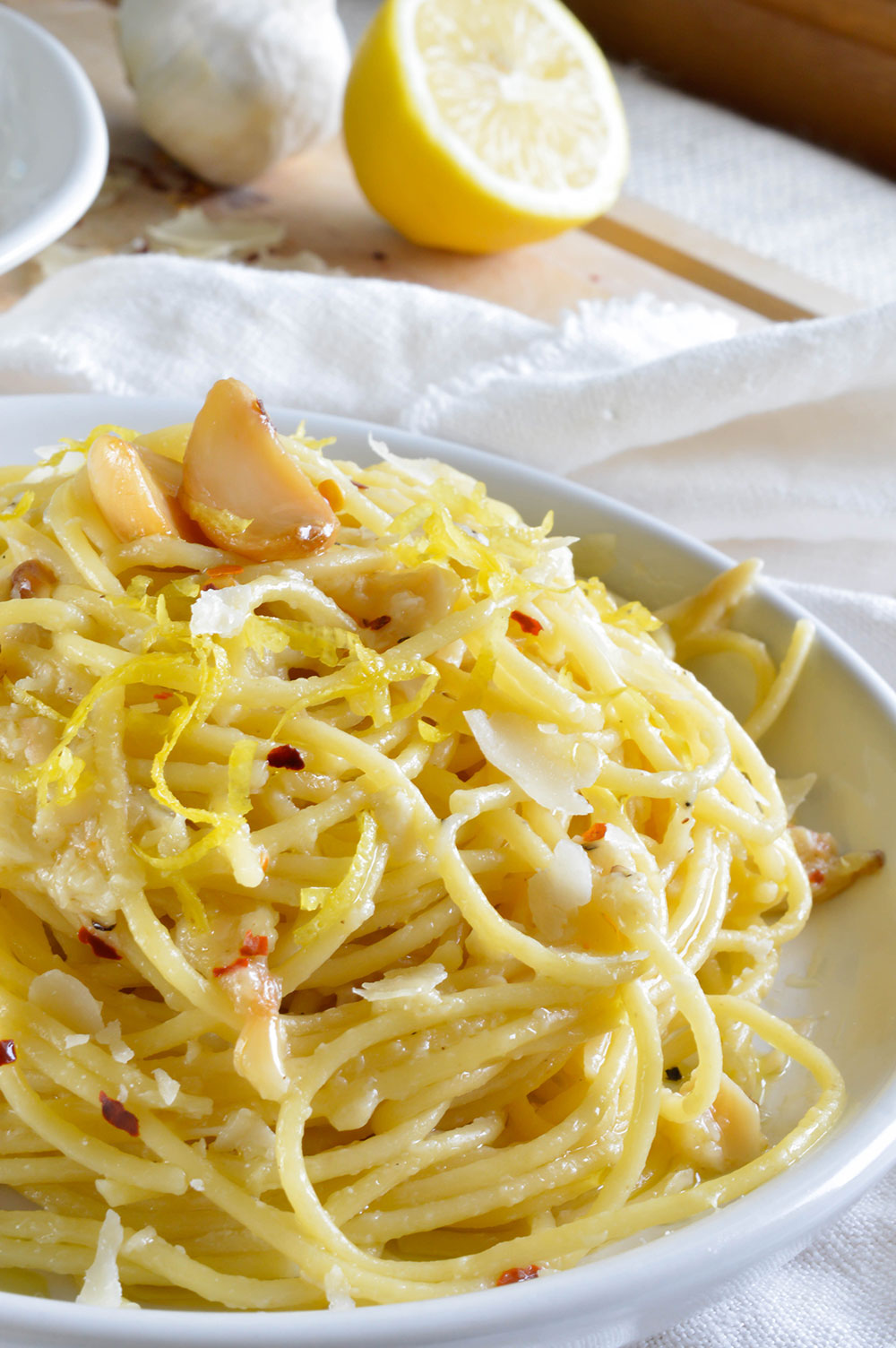 Giggly Lemon-Garlic Pasta