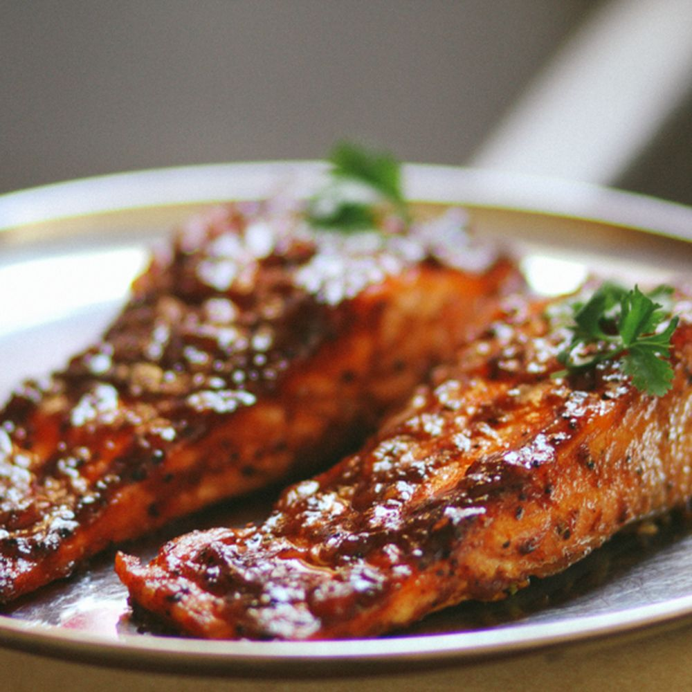 Authentic Spicy Tamarind Glazed Salmon