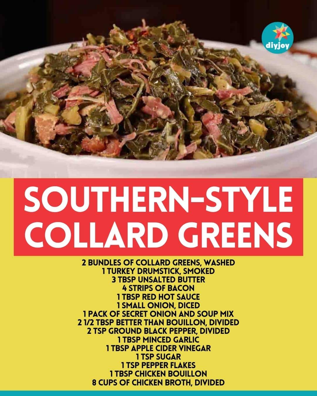 Real & Authentic Southern-Style Collard Greens