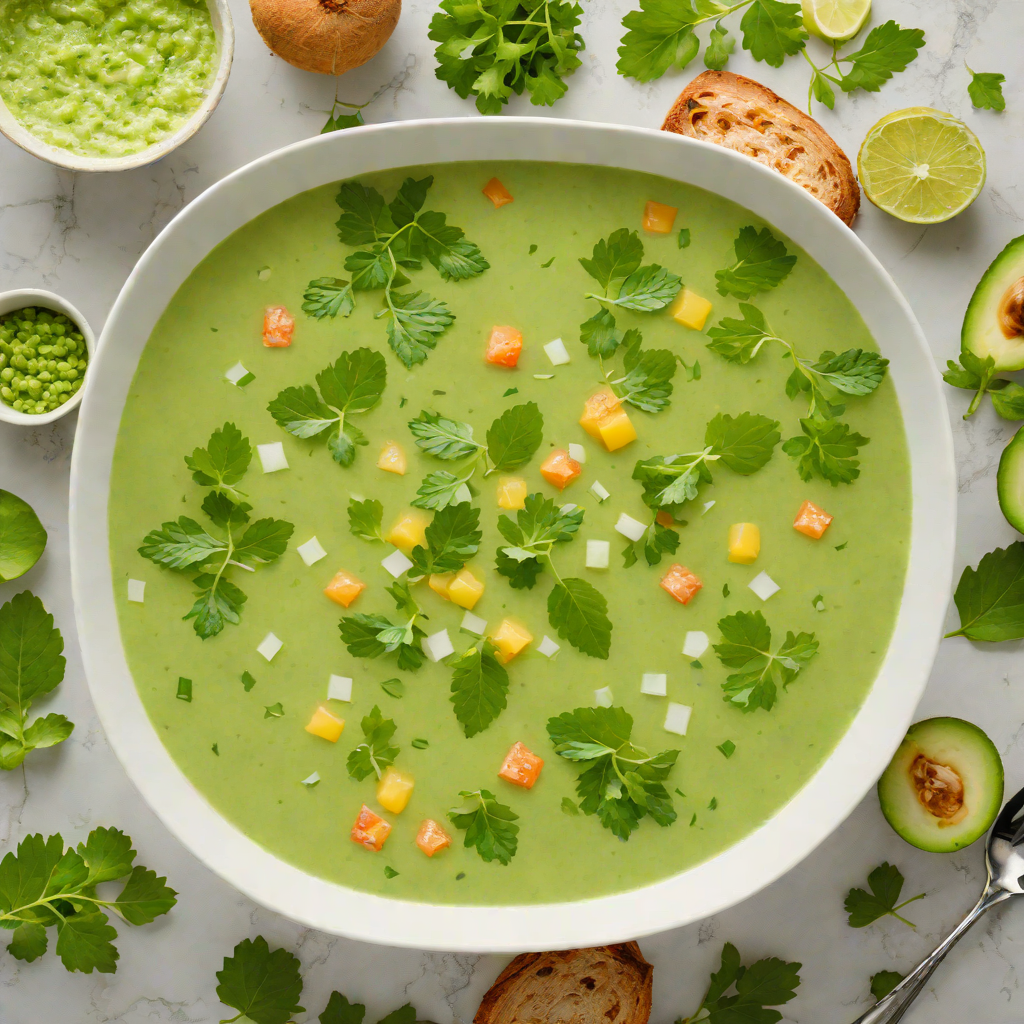 Hydrating Cucumber-Melon Gazpacho with Coconut Water Dressing