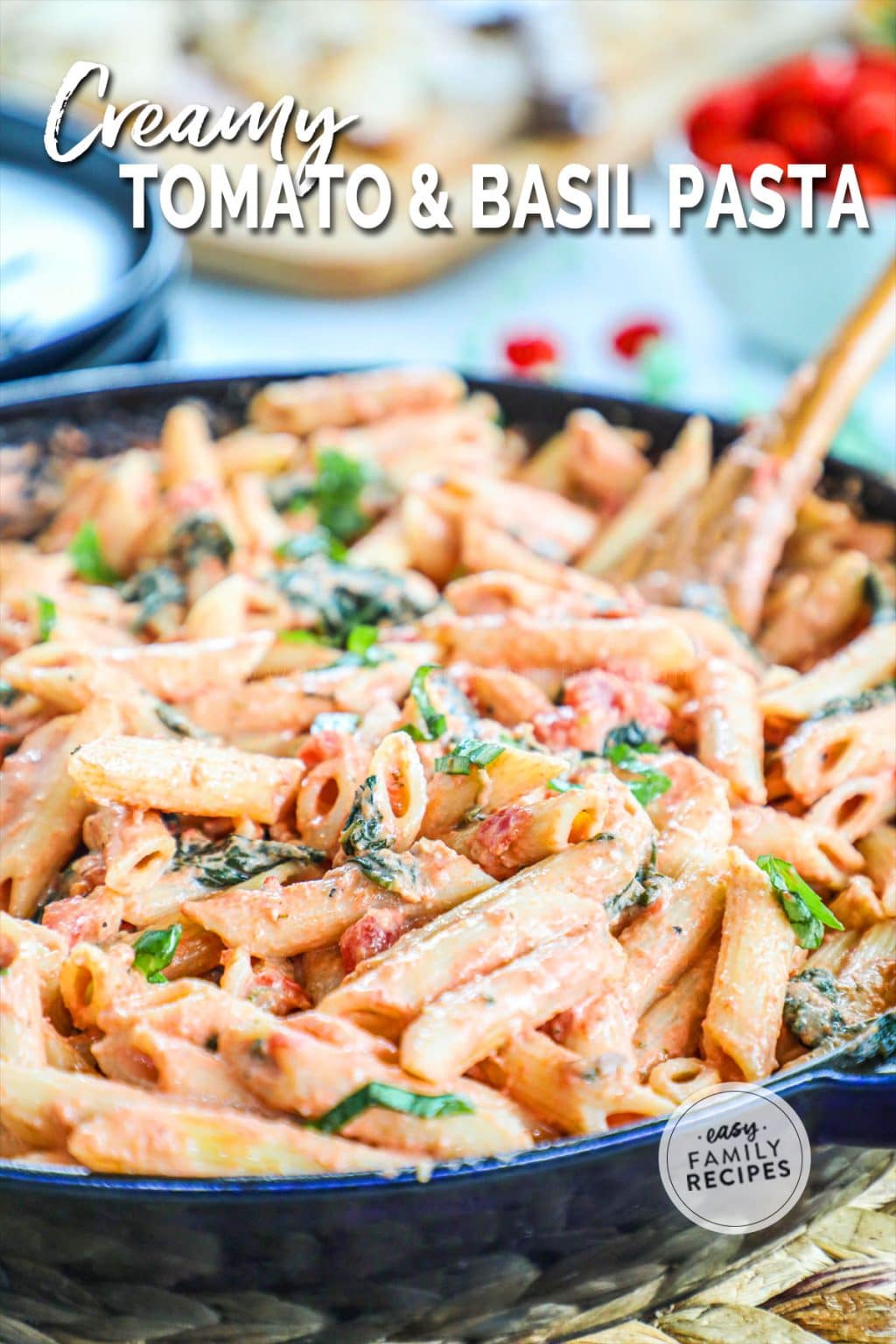 Best-Ever Creamy Tomato Pasta with Basil
