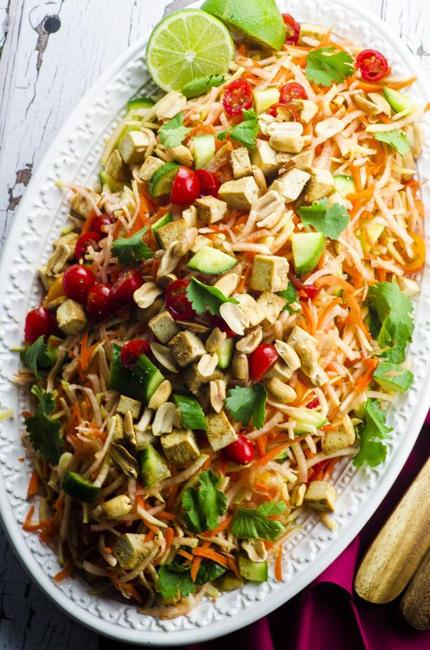 Thai Green Papaya Salad with Tofu