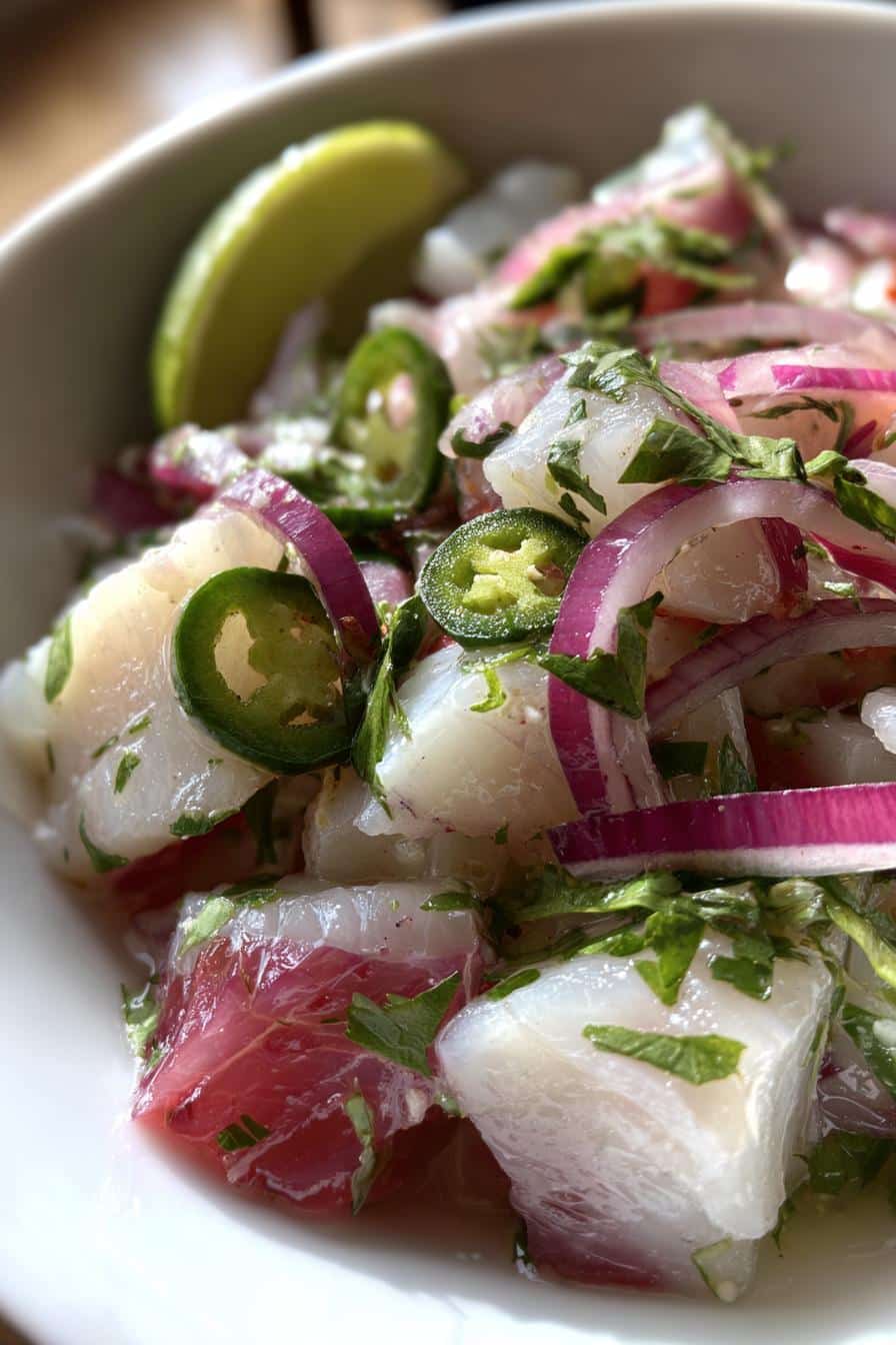 Zesty Avocado-Lime Ceviche with Sea Salt