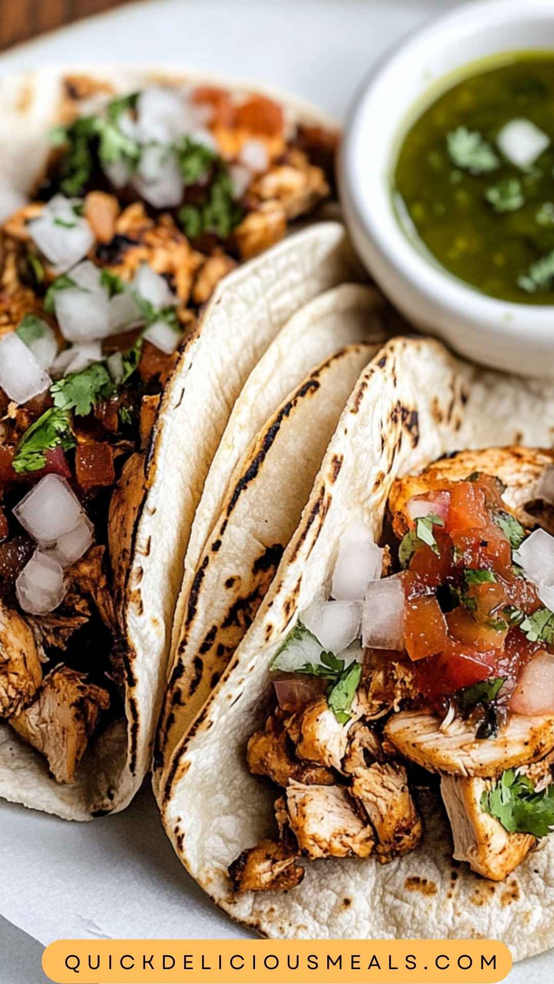 Traditional Mexican Chicken Tacos
