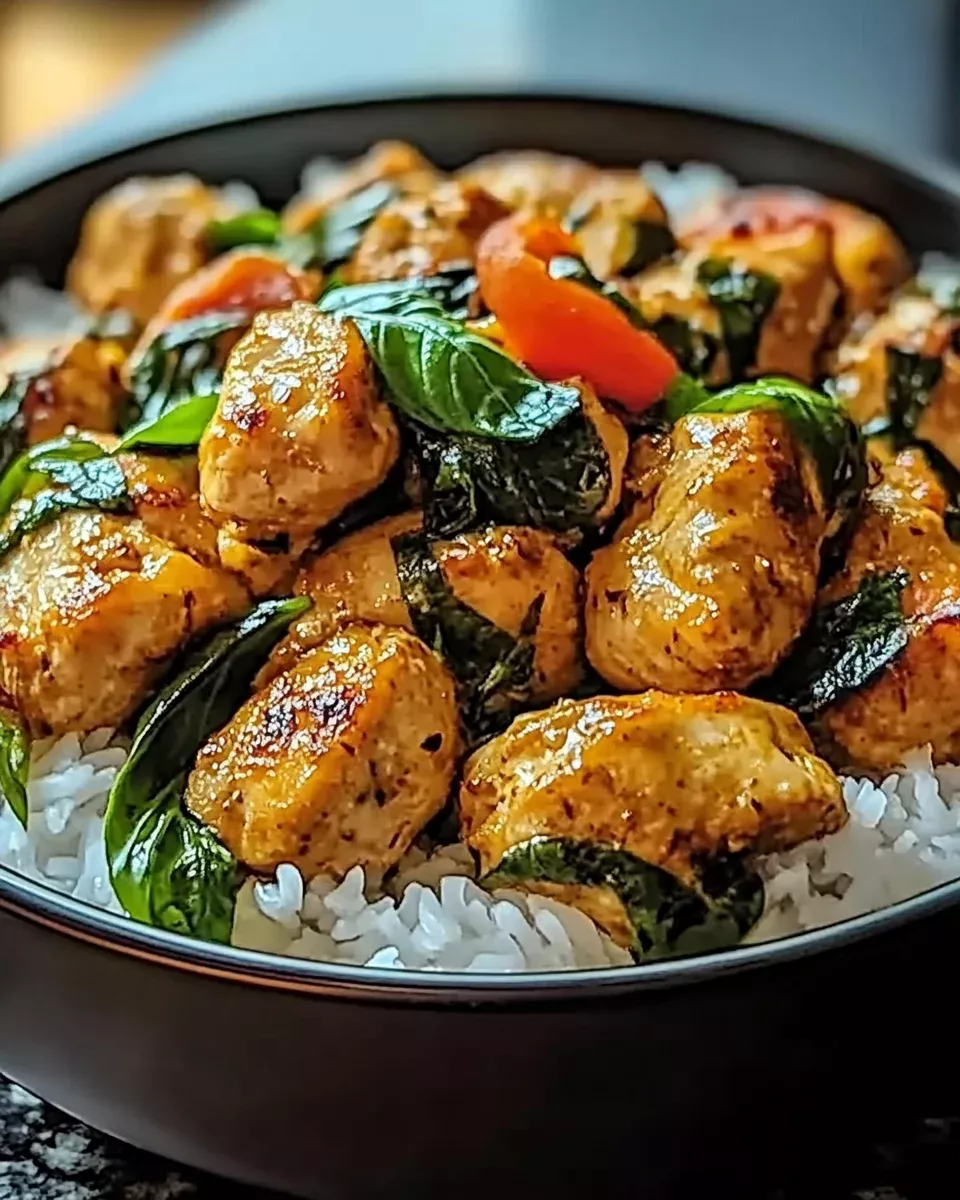 Lemon-Herb Coconut Chicken with Fresh Basil
