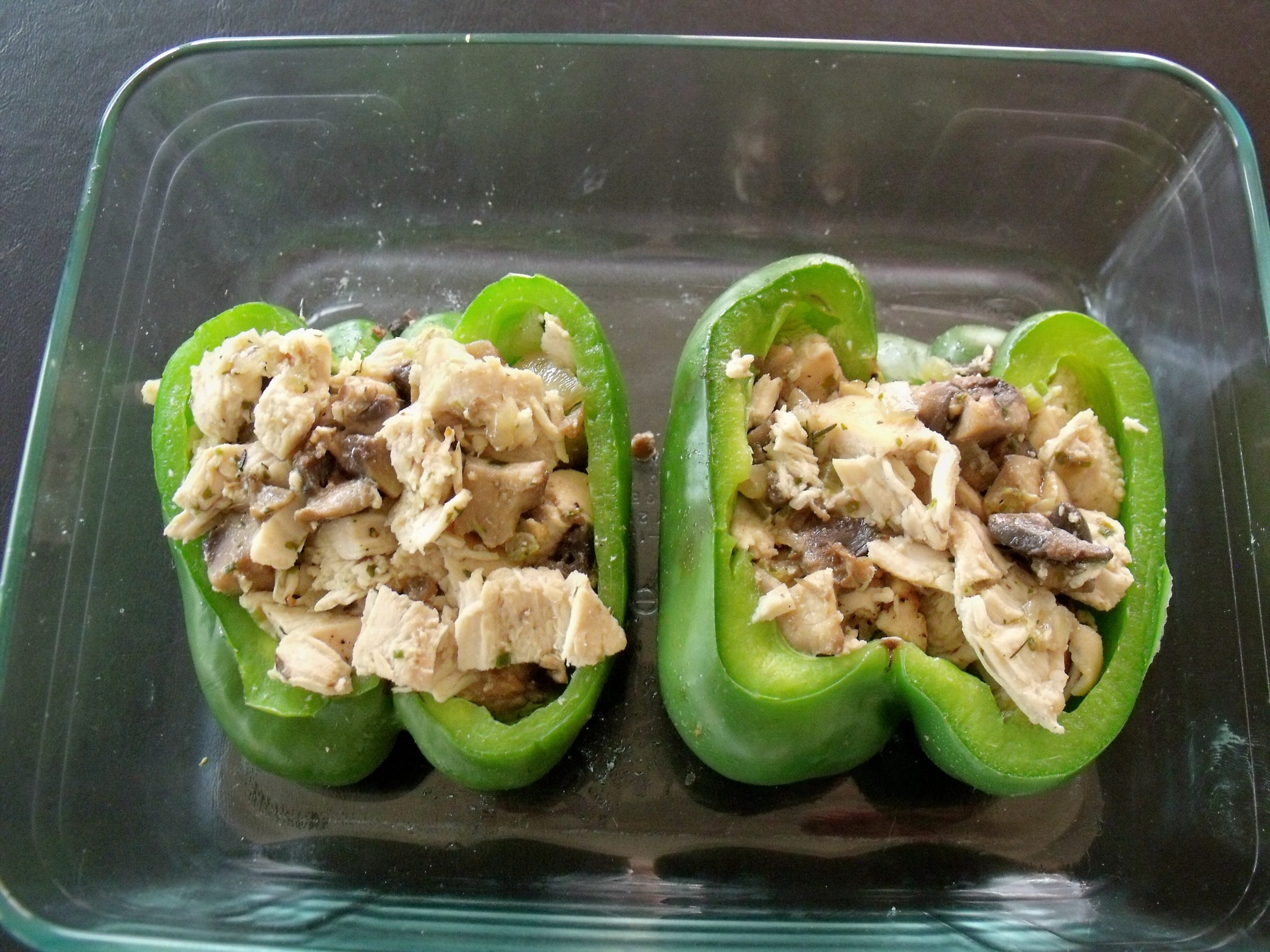 Ukrainian Chicken and Mushroom Stuffed Peppers