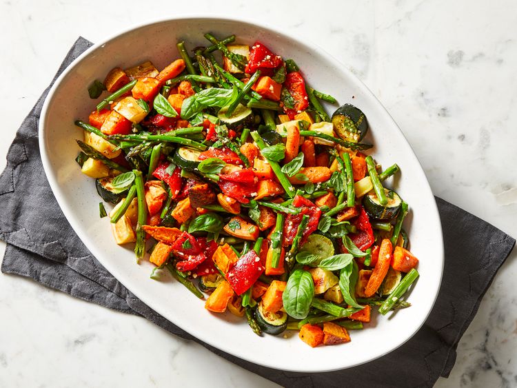 Herb-Roasted Vegetable Medley with Golden Garden Herbs