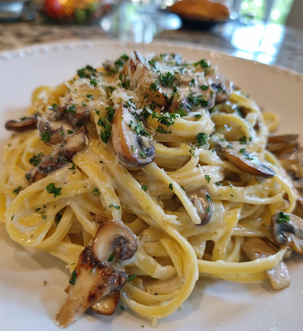 Nurse Practitioner's Creamy Mushroom Pasta