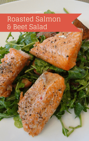 Roasted Beet & Salmon with Lemon-Dill Glaze