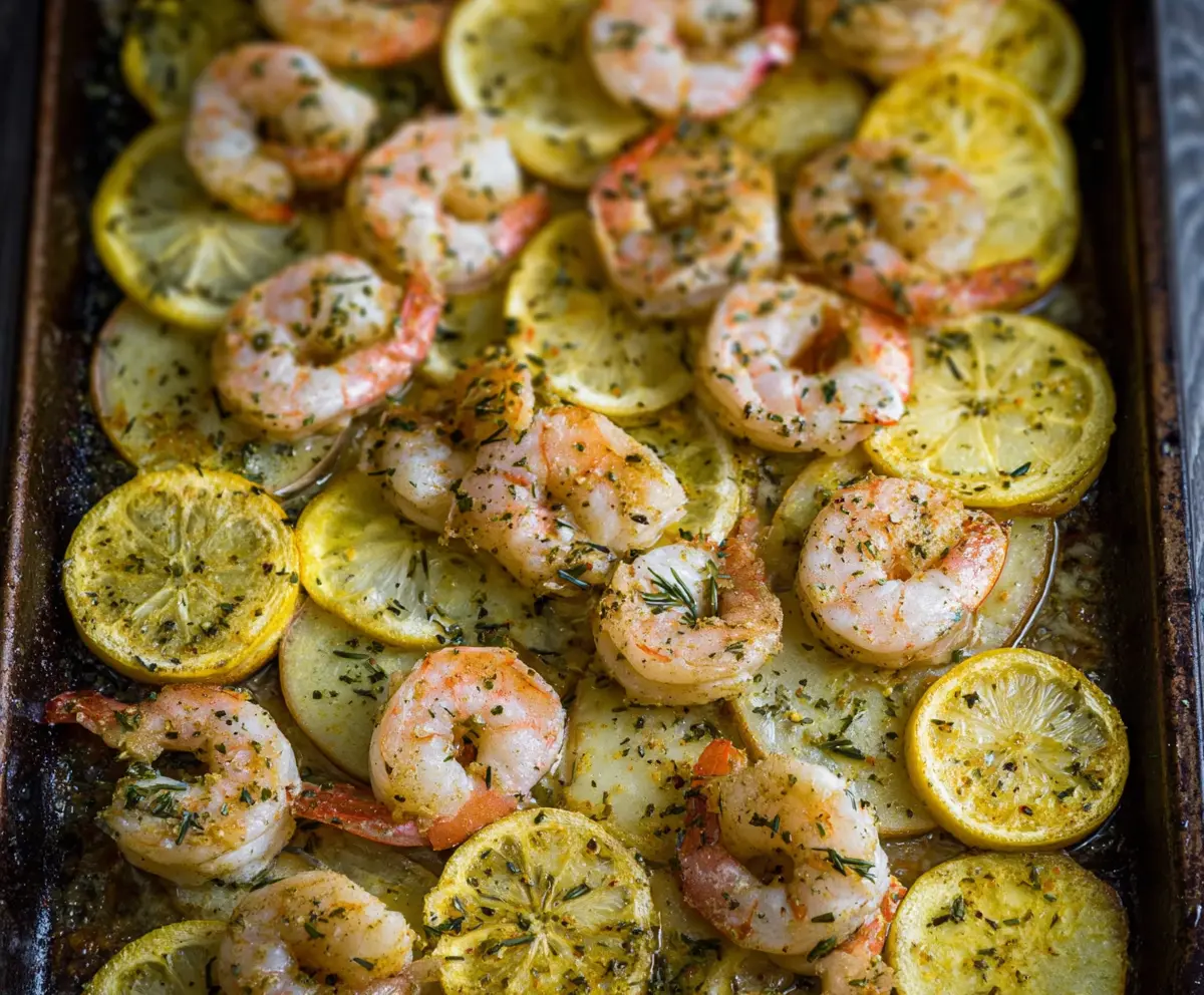 Sheet-Pan Lemon Herb Shrimp & Sweet Potato
