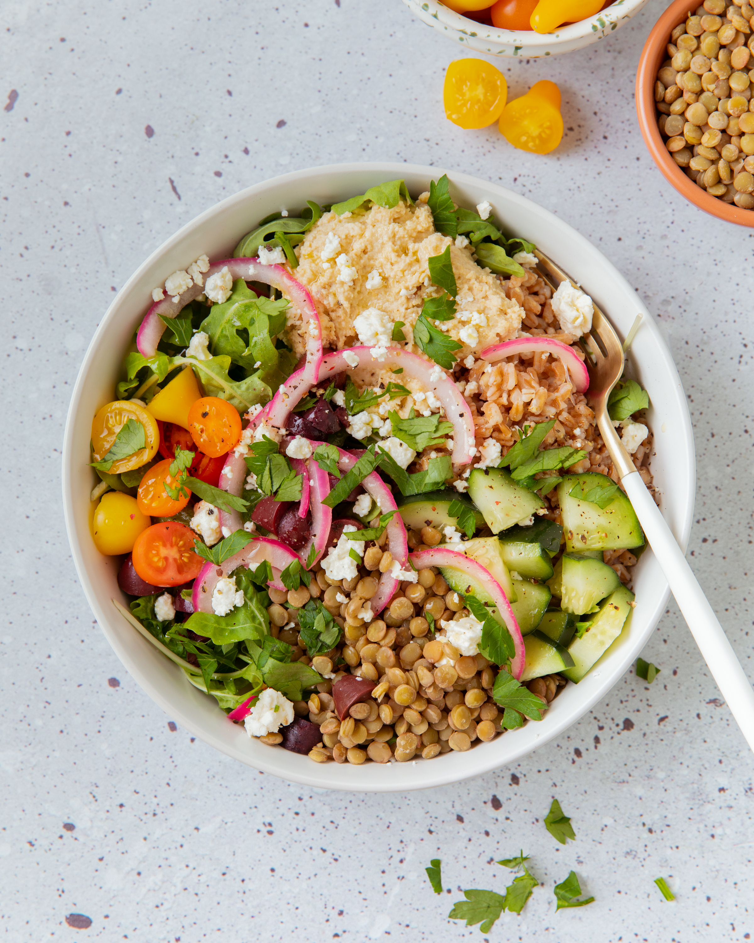 Economical Lentil & Rice Bowl