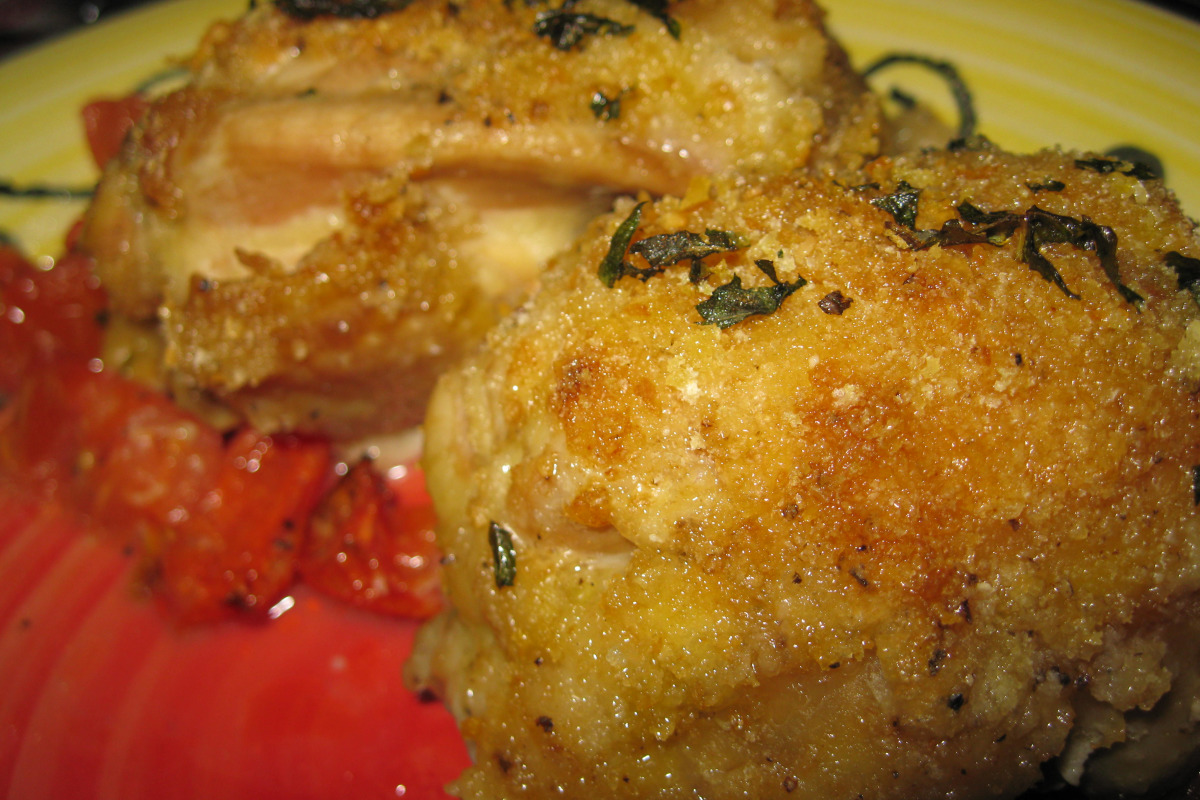 Three-Cheese Stuffed Chicken Breast with Tomato Basil Sauce