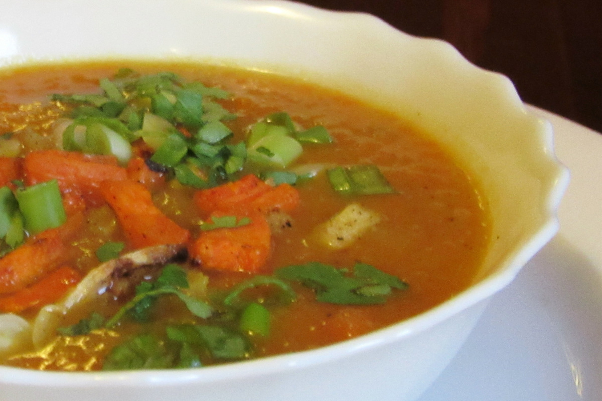 Ginger-Infused Bone Broth Soup with Zucchini and Carrots