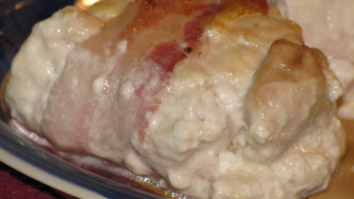 Creamy Bacon-Wrapped Chicken Breast with Herb Butter