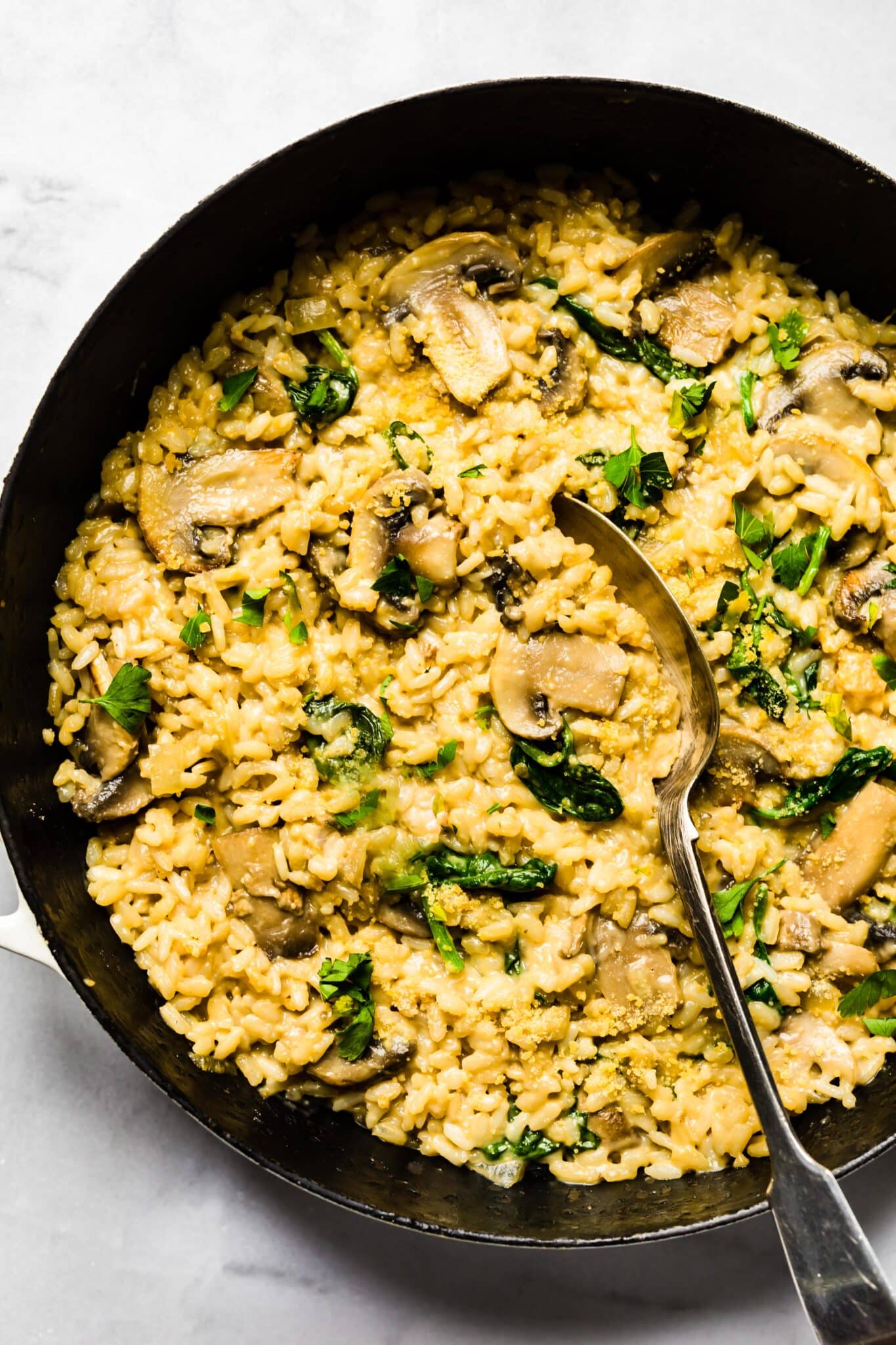 Ultimate Creamy Mushroom Risotto