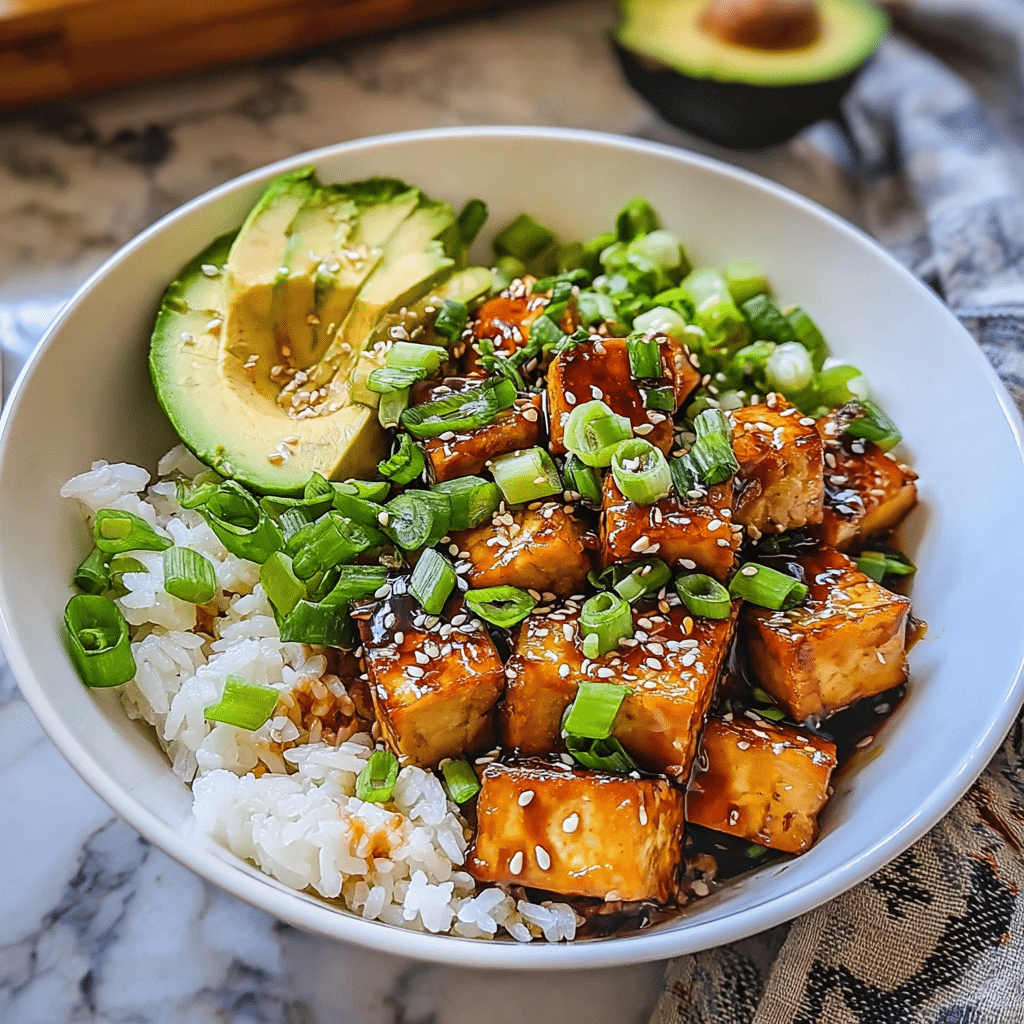 One-Pan Teriyaki Tofu & Rainbow Veggies