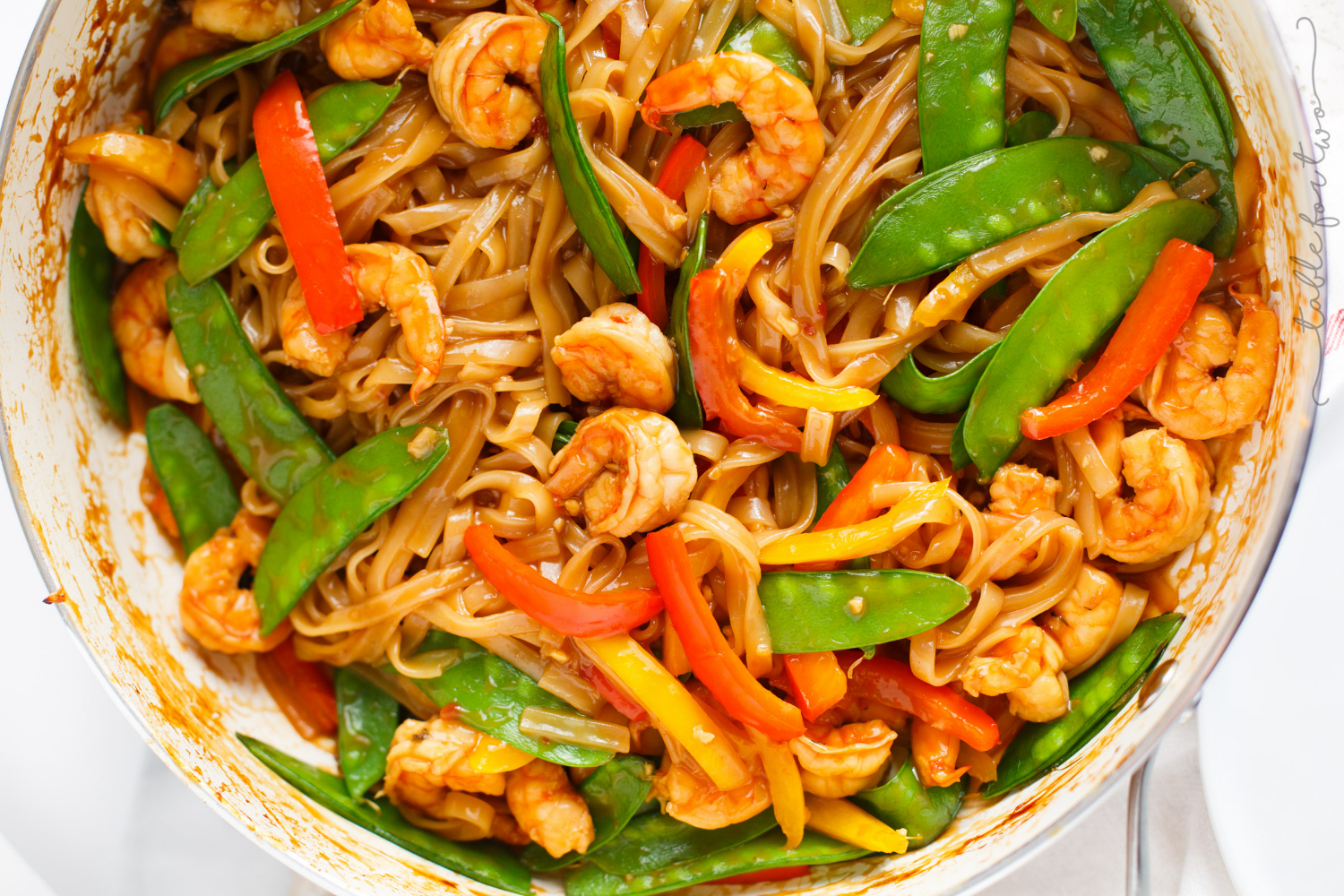15-Minute Garlic-Shrimp Stir-Fry with Rice Noodles