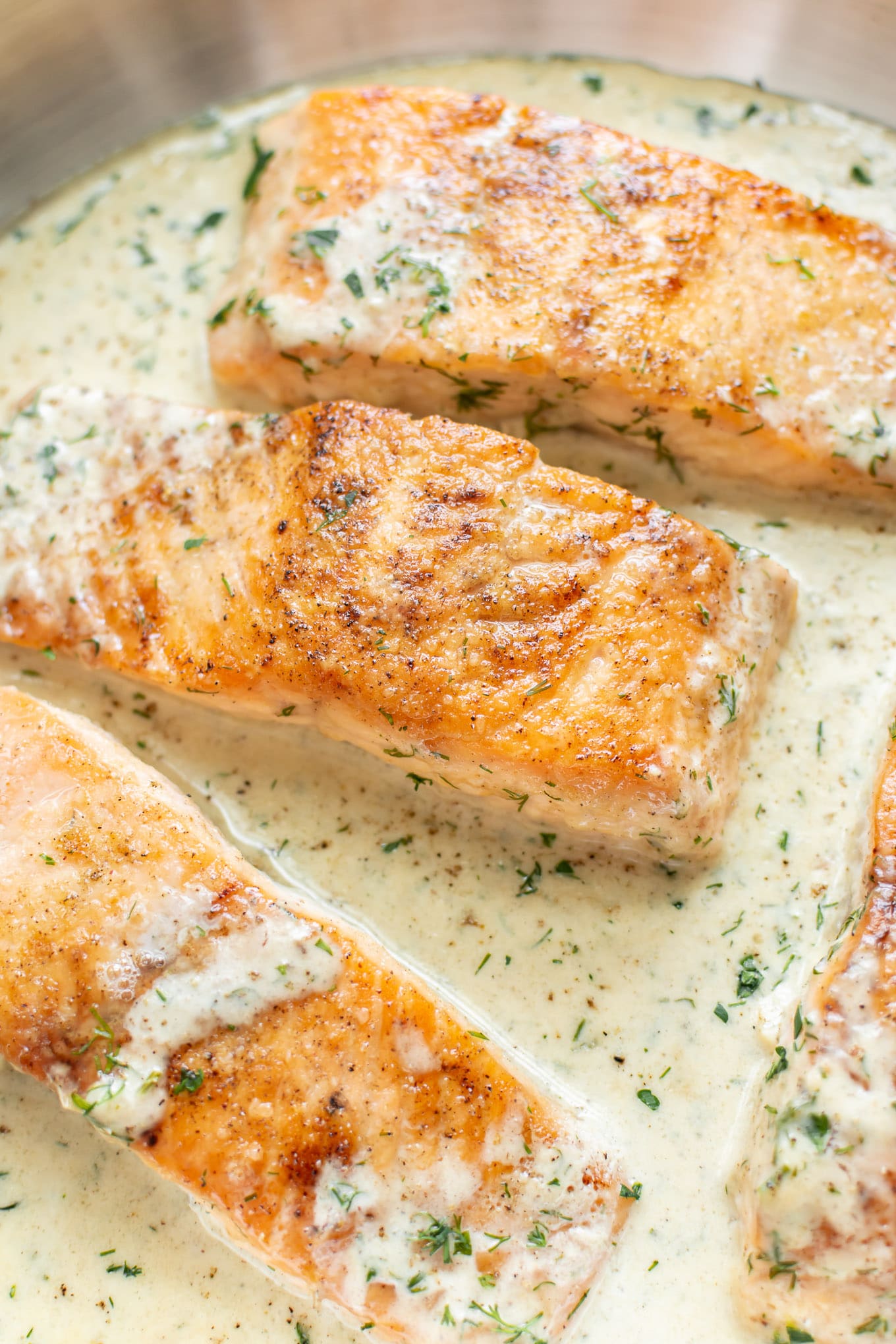 Half-Smoked Salmon with Dill Cream
