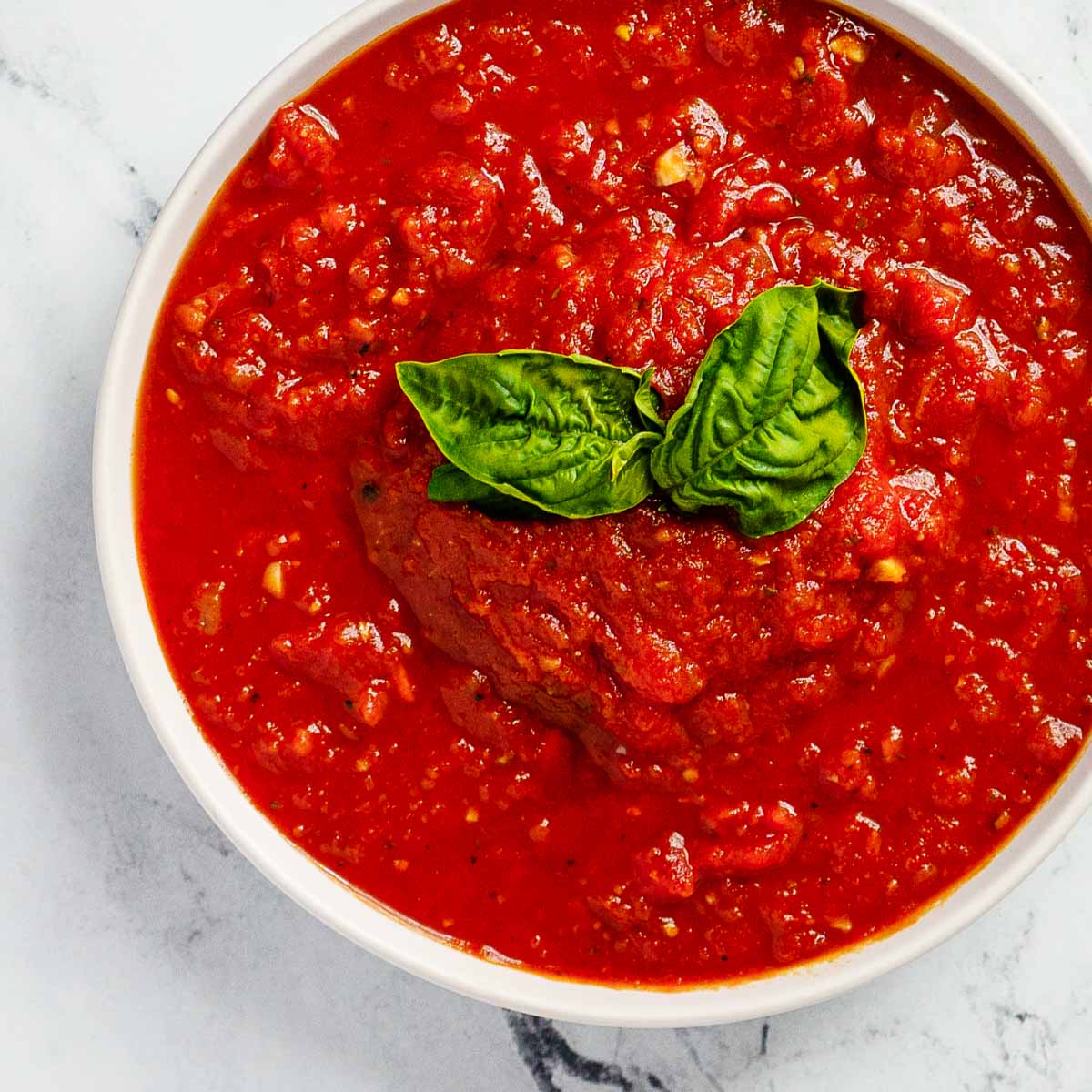 San Marzano Tomato Sauce with Fresh Basil