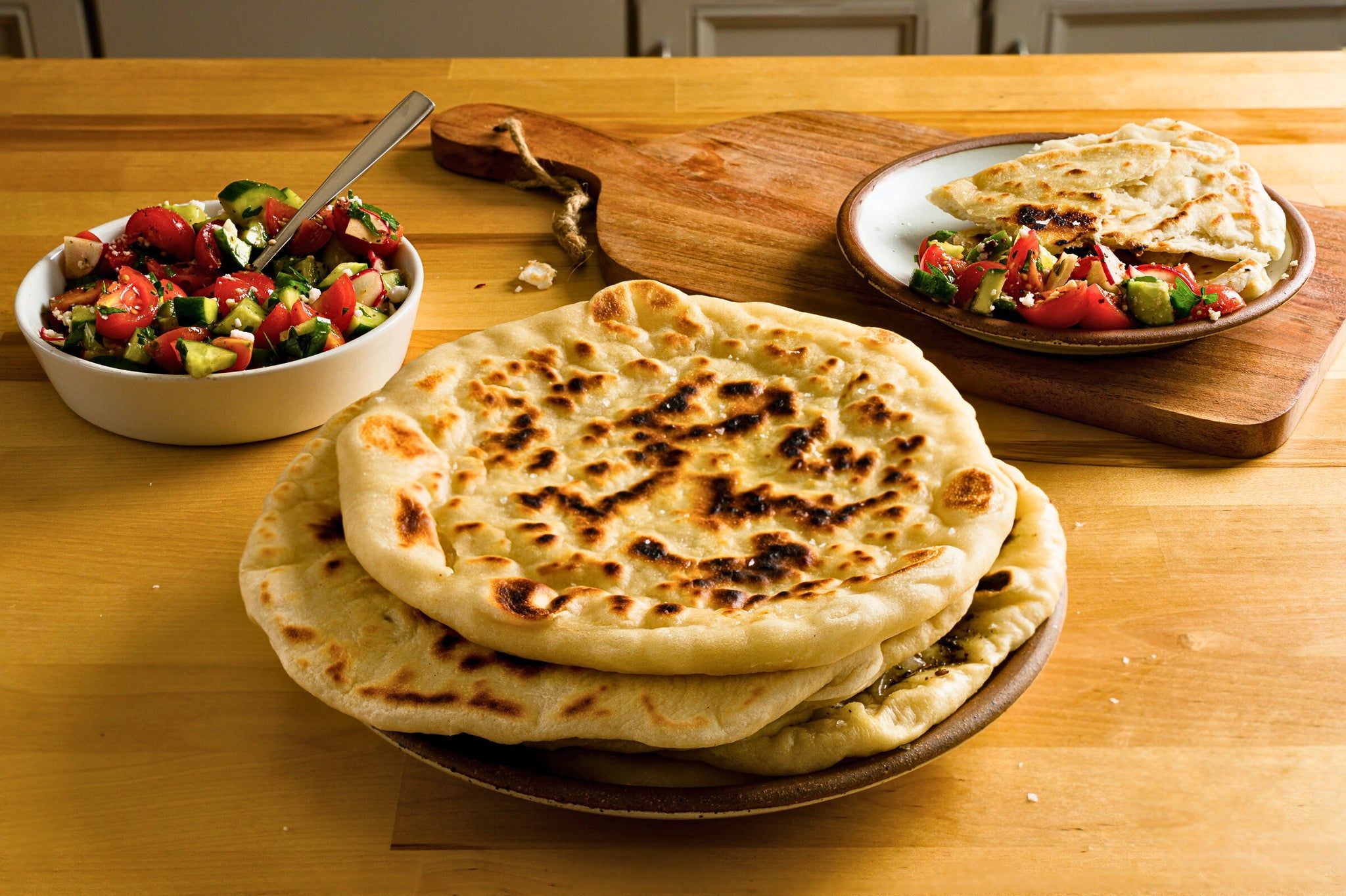 Evolved Sourdough Flatbread with Herb Butter