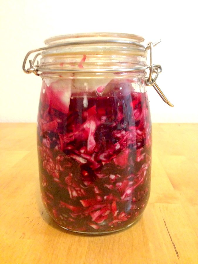 Fermented Cucumber-Sauerkraut Salad with Ginger