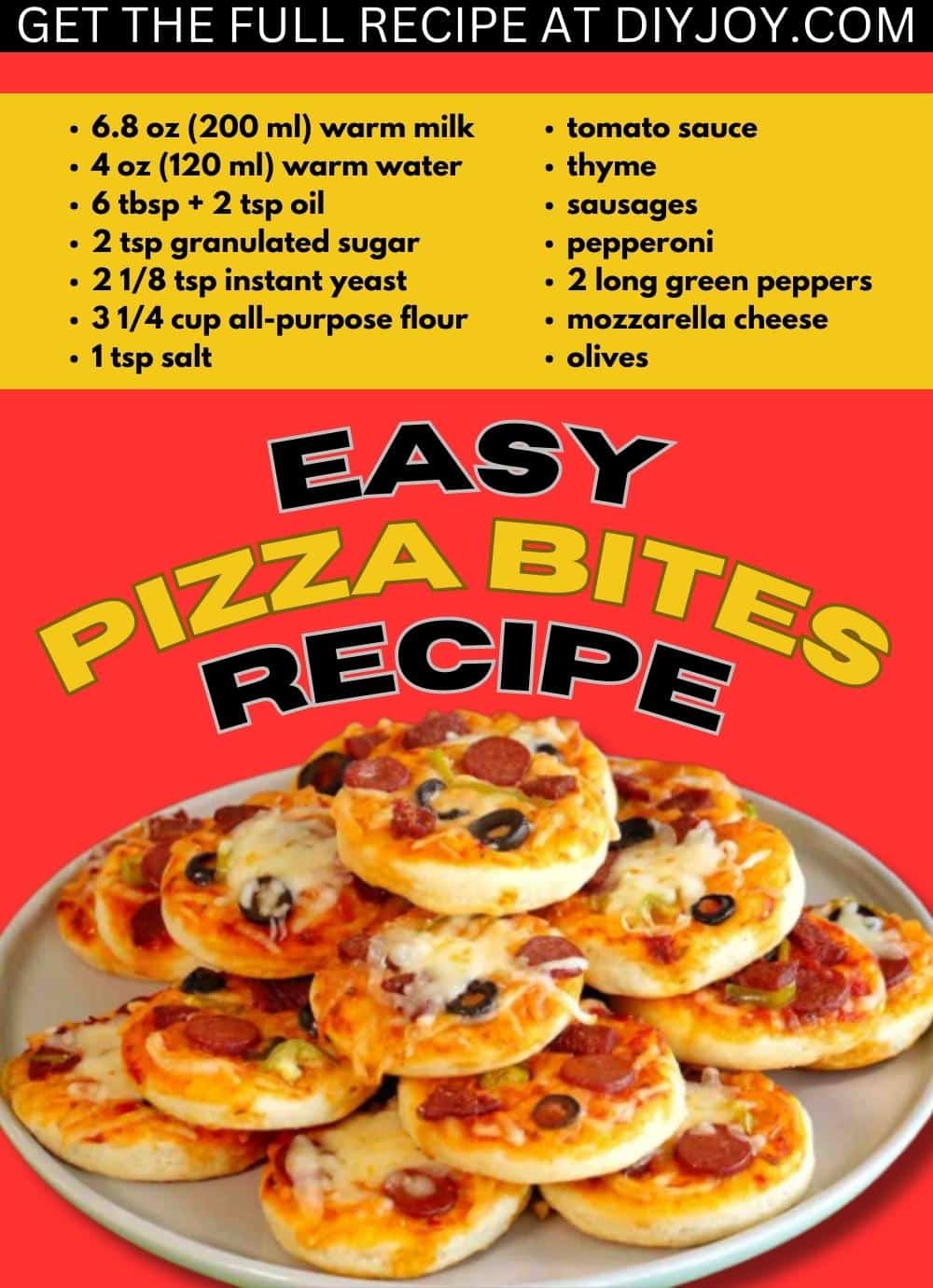 Homeschooler's Fun Pizza Bites
