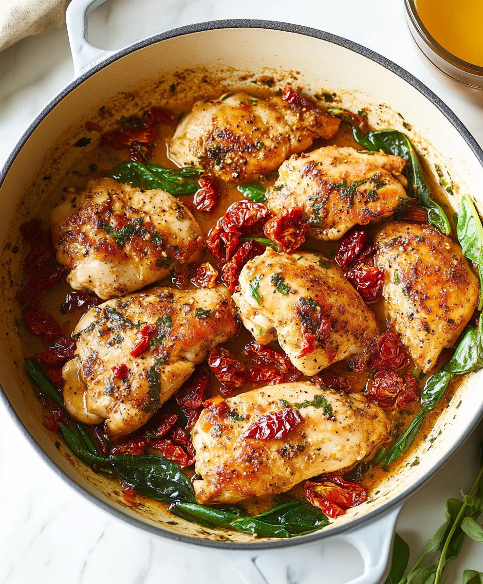 Sun-Dried Tomato Coconut Chicken with Lemon Zest