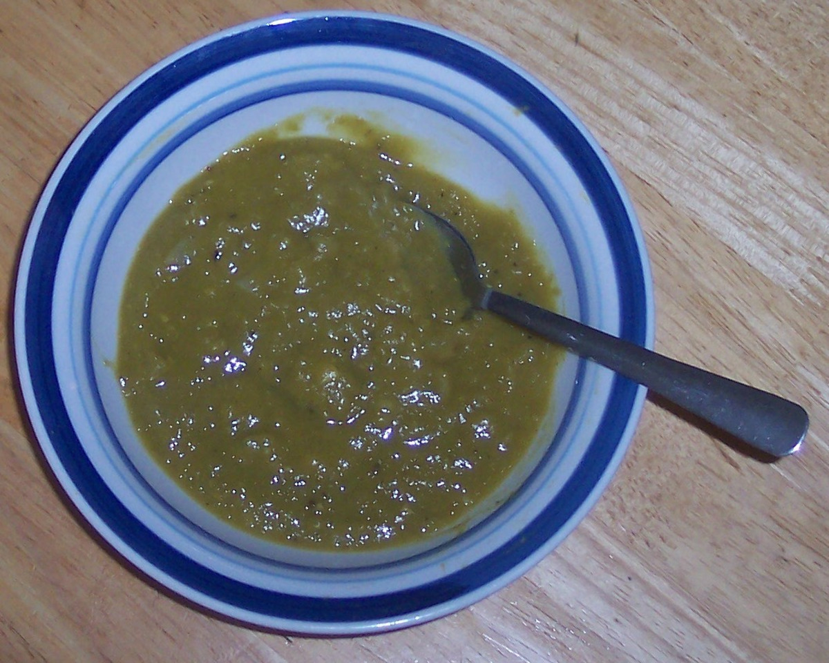 Creamy Curried Split Pea Soup with Coconut