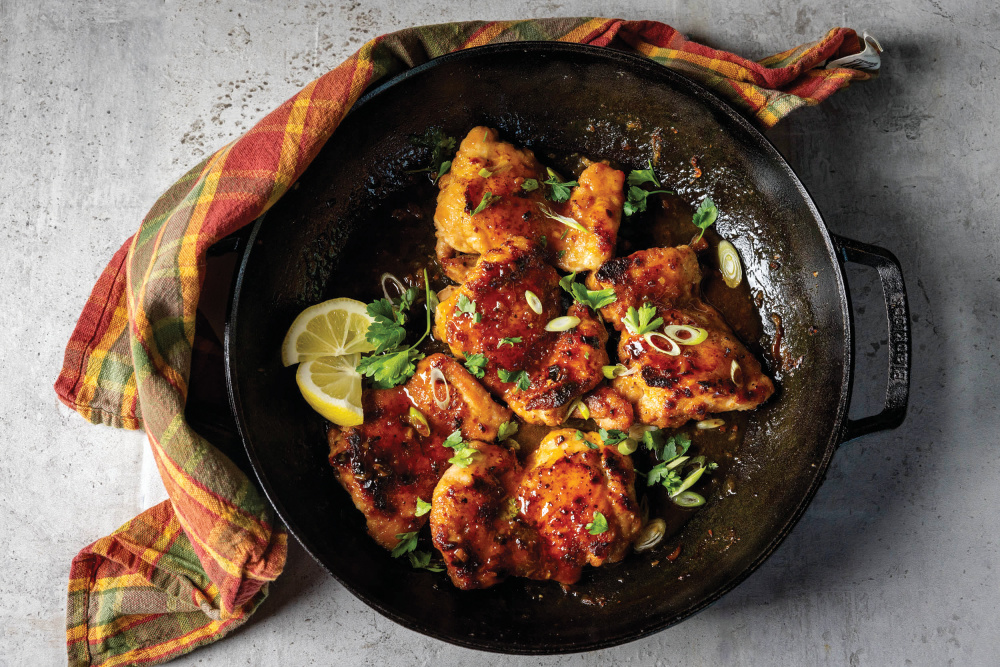 Hidden Spice Rub Honey-Glazed Chicken Thighs