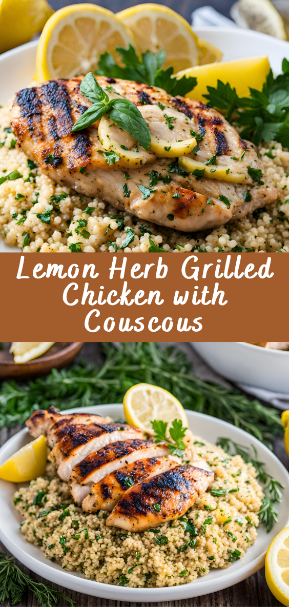 Brussels-Style Grilled Chicken with Lemon-Herb Couscous
