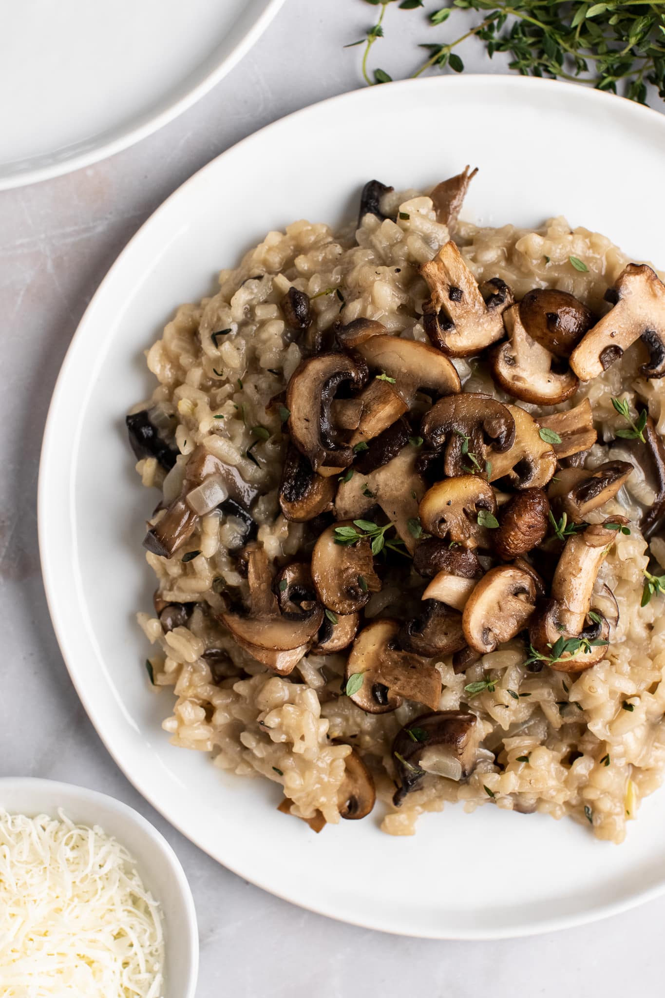 Serious Mushroom & Chestnut Risotto with Parmesan Crisps