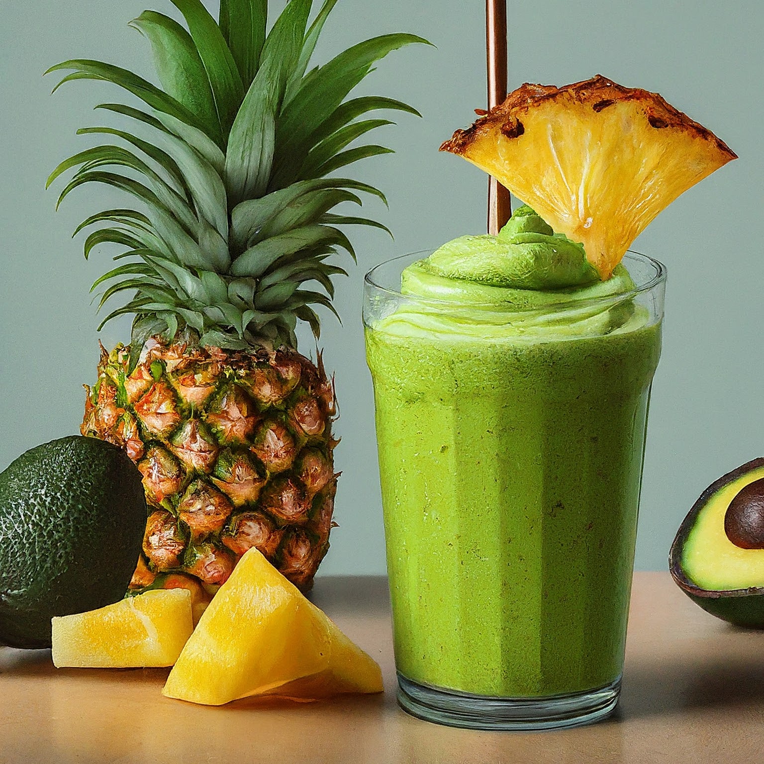 Hydrating Avocado Green Smoothie for Headache Relief