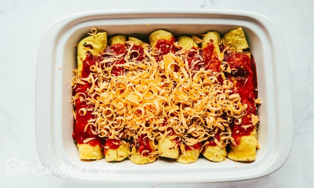 Roasted Sweet Potato and Black Bean Enchiladas