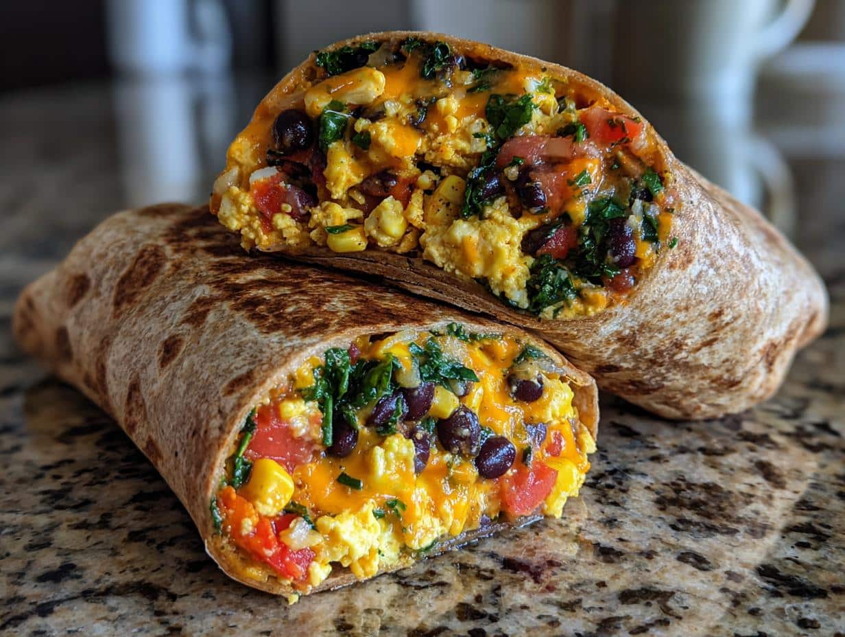 Fun Band Breakfast Burritos with Hidden Fruit Surprise