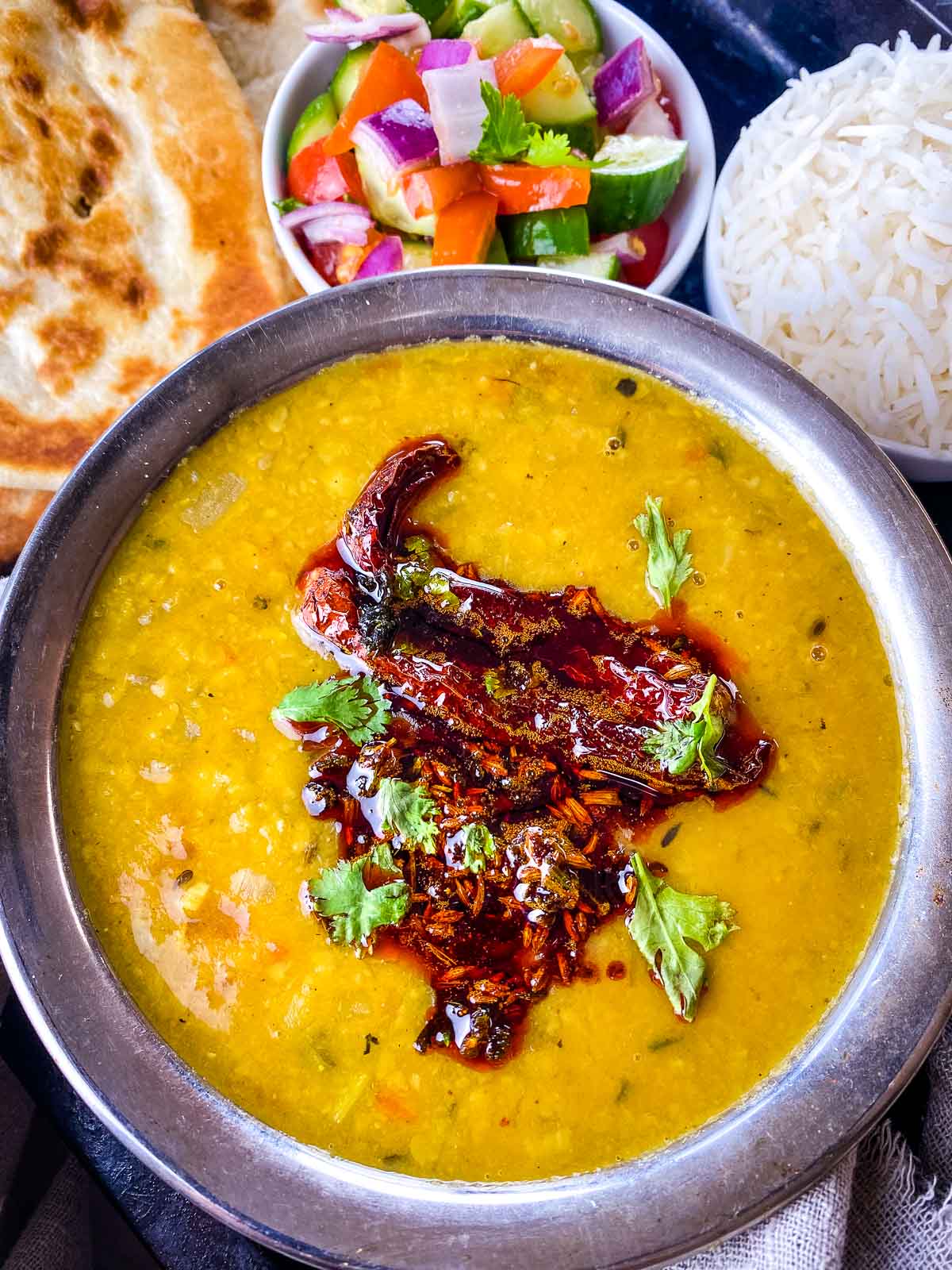 Vegetarian Dal Tadka (Authentic North Indian Lentil Curry)