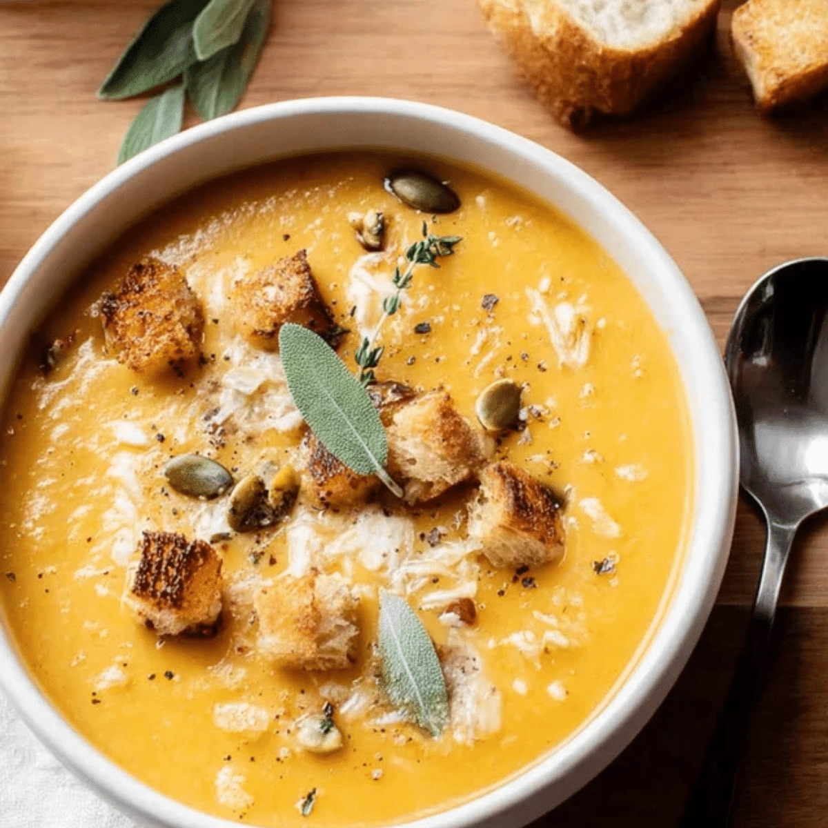 Authentic Miso-Infused Roasted Butternut Squash Soup