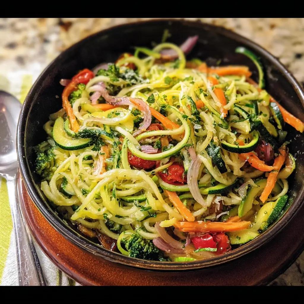 Skin-Soothing Zucchini Noodle Primavera
