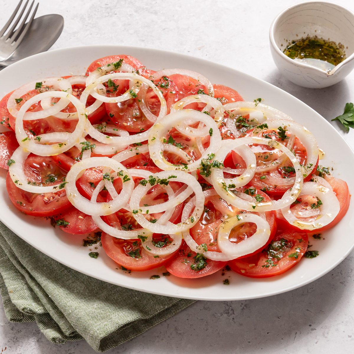Lime-Zest Tomato & Onion Salad