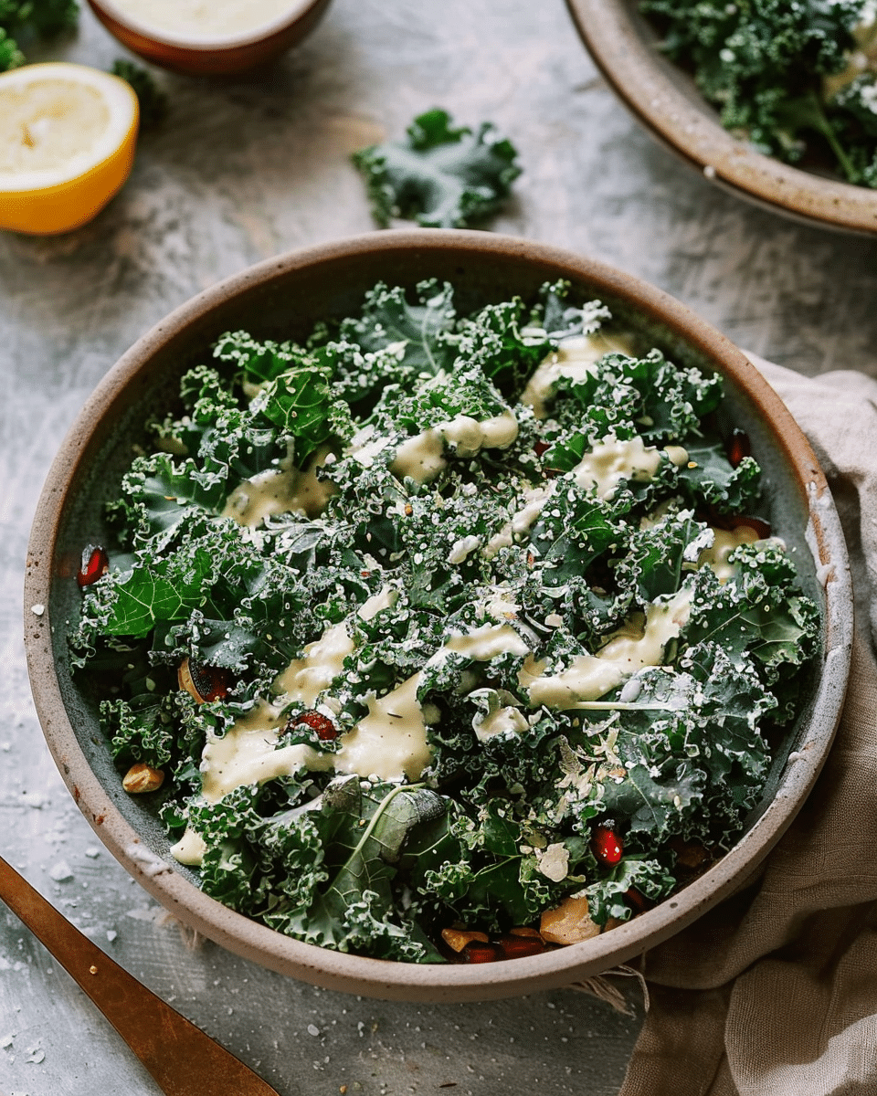 Tahini-Lemon Vinaigrette for Massaged Kale Salad