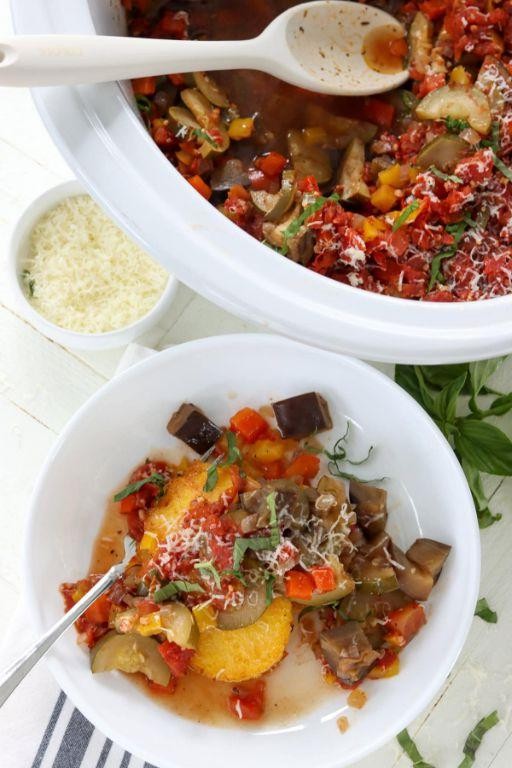 Slow-Cooked Tomato & Vegetable Ragu with Eggplant