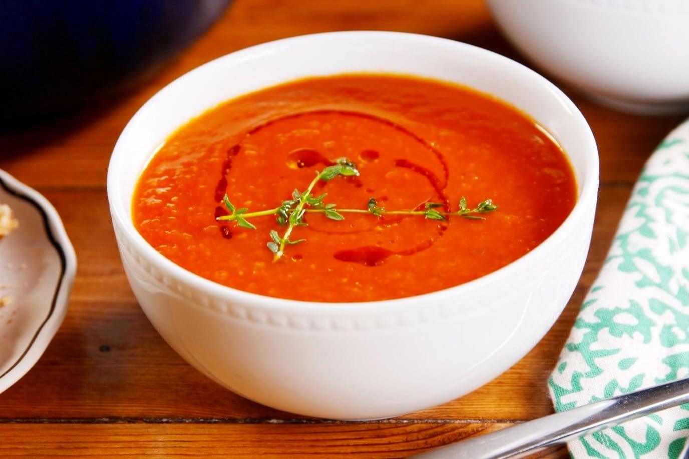Herb-Infused Low-Sodium Tomato Soup