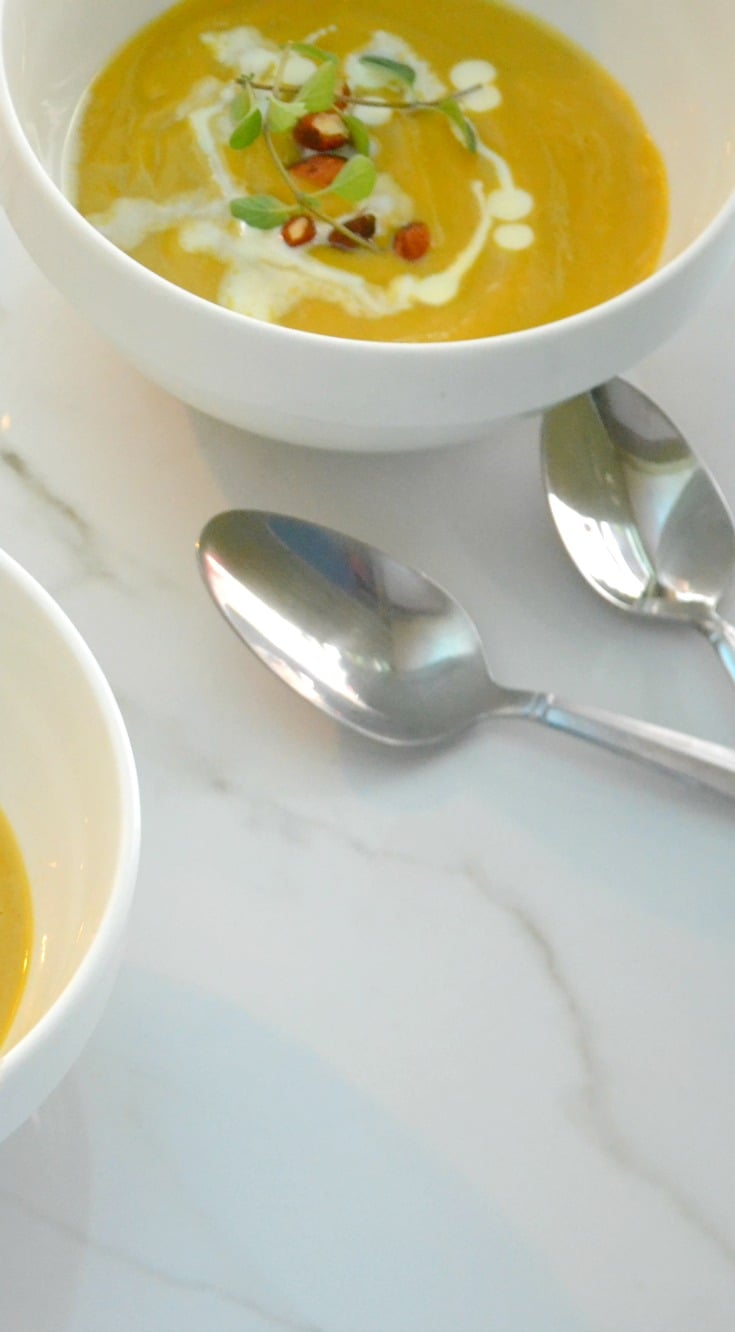 Creamy Vegan Butternut Squash Soup with Coconut
