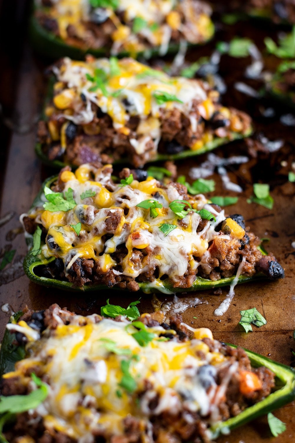 Poblano and Corn Stuffed Peppers