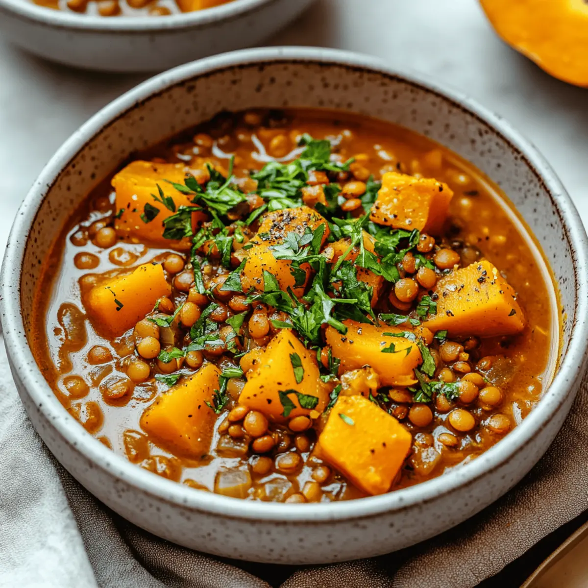 Spiced Pumpkin and Lentil Stew