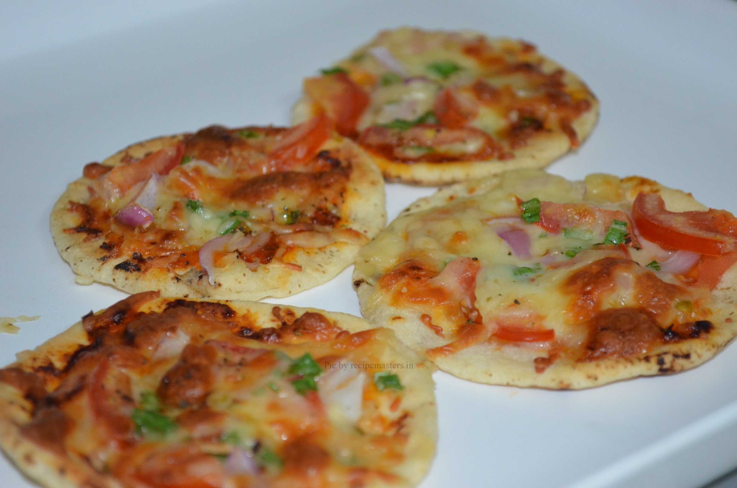 Mini Pita Pizza Bar with Rainbow Veggie Toppings