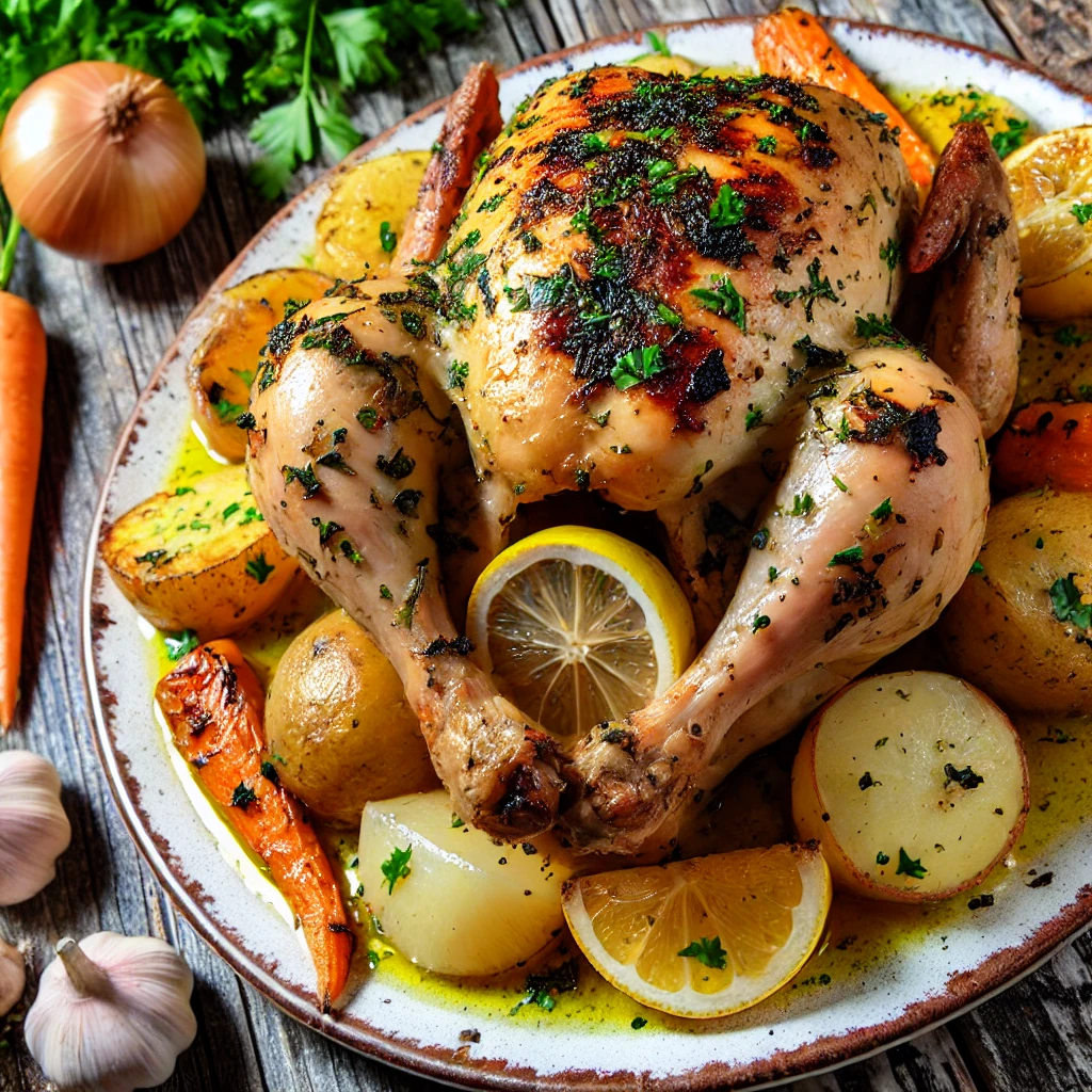 One-Pan Herb-Roasted Lemon Chicken and Vegetables
