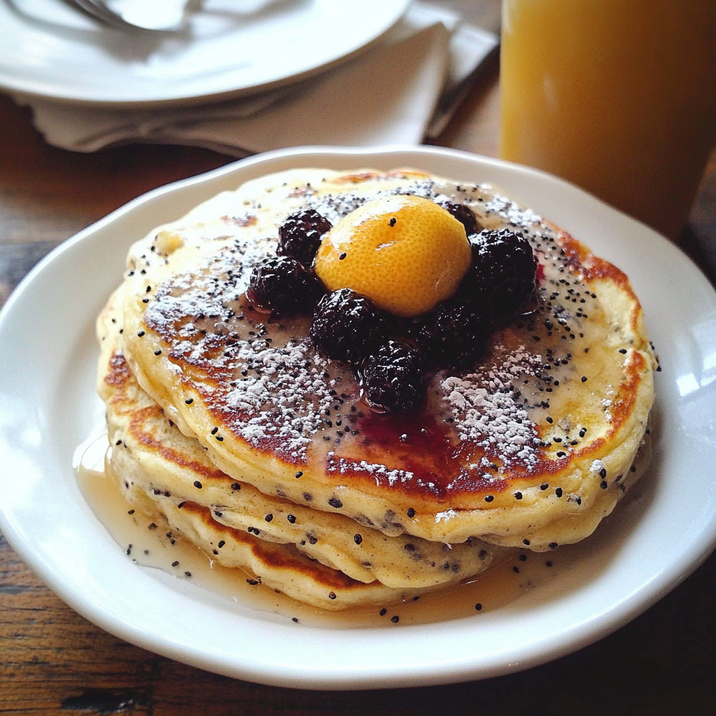Gigglesome Lemon Poppy Seed Pancakes