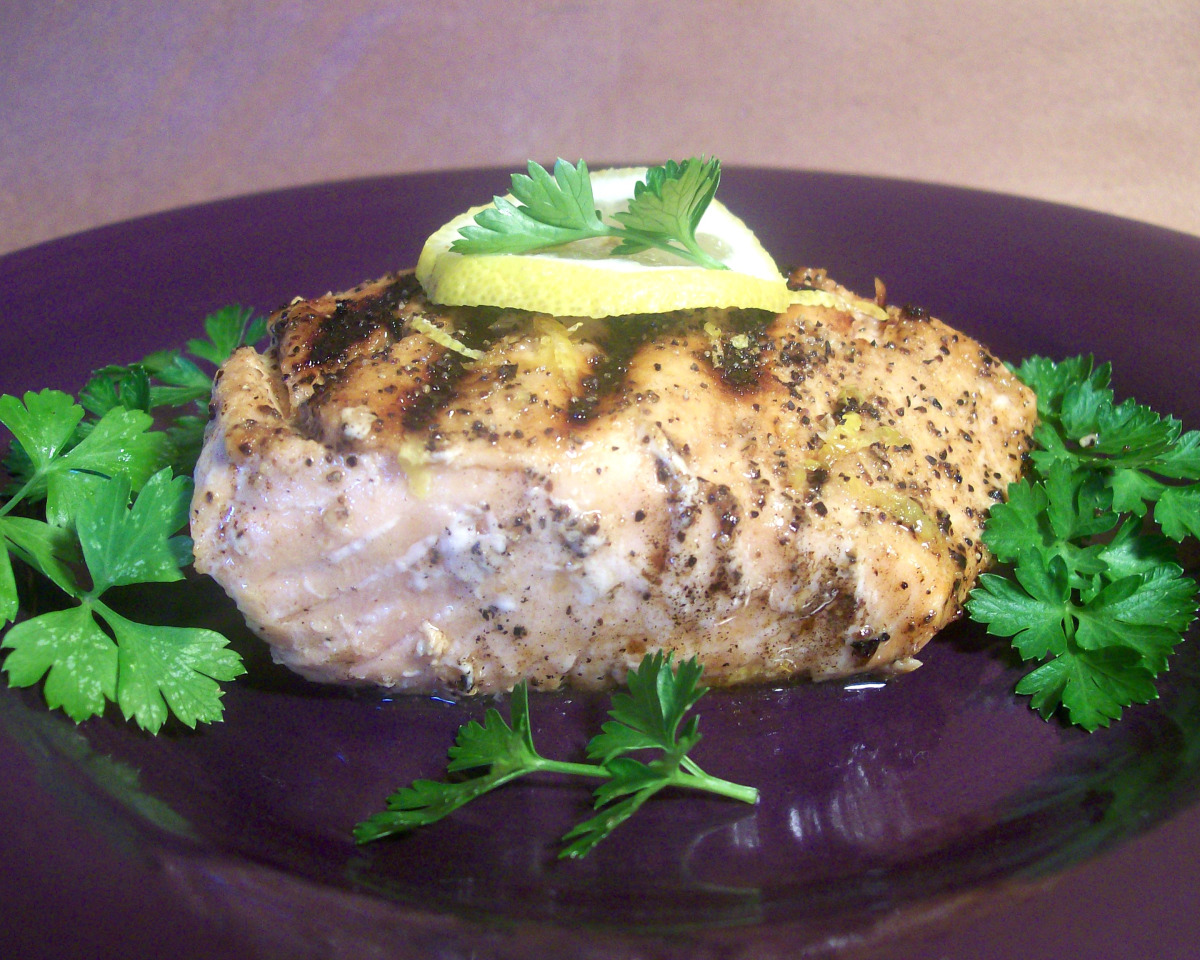 Cisco Kid Citrus-Infused Salmon with Lemon-Dill Sauce