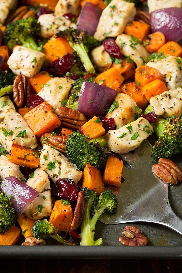 Turmeric-Spiced Chicken & Sweet Potato Sheet Pan