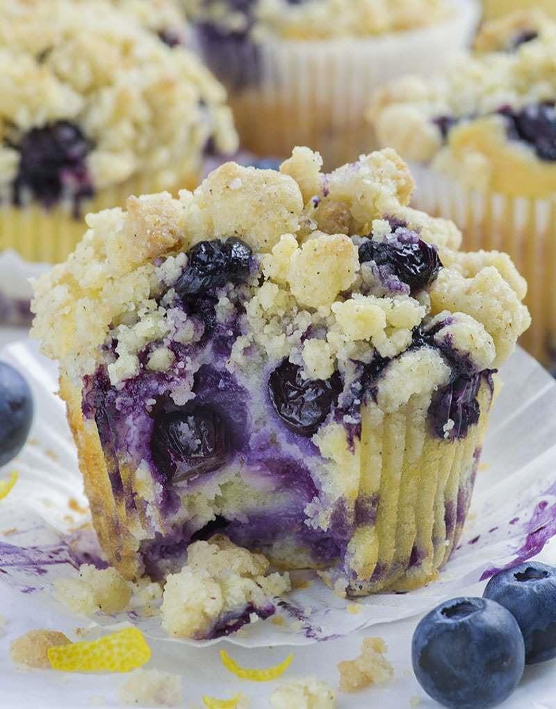 Giggle-licious Lemon Blueberry Muffins